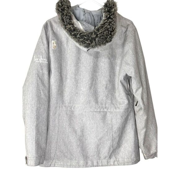 Bonfire • Arena Gray Plaid Snowboarding Winter Skiing Outdoor Jacket Medium - Picture 2 of 13